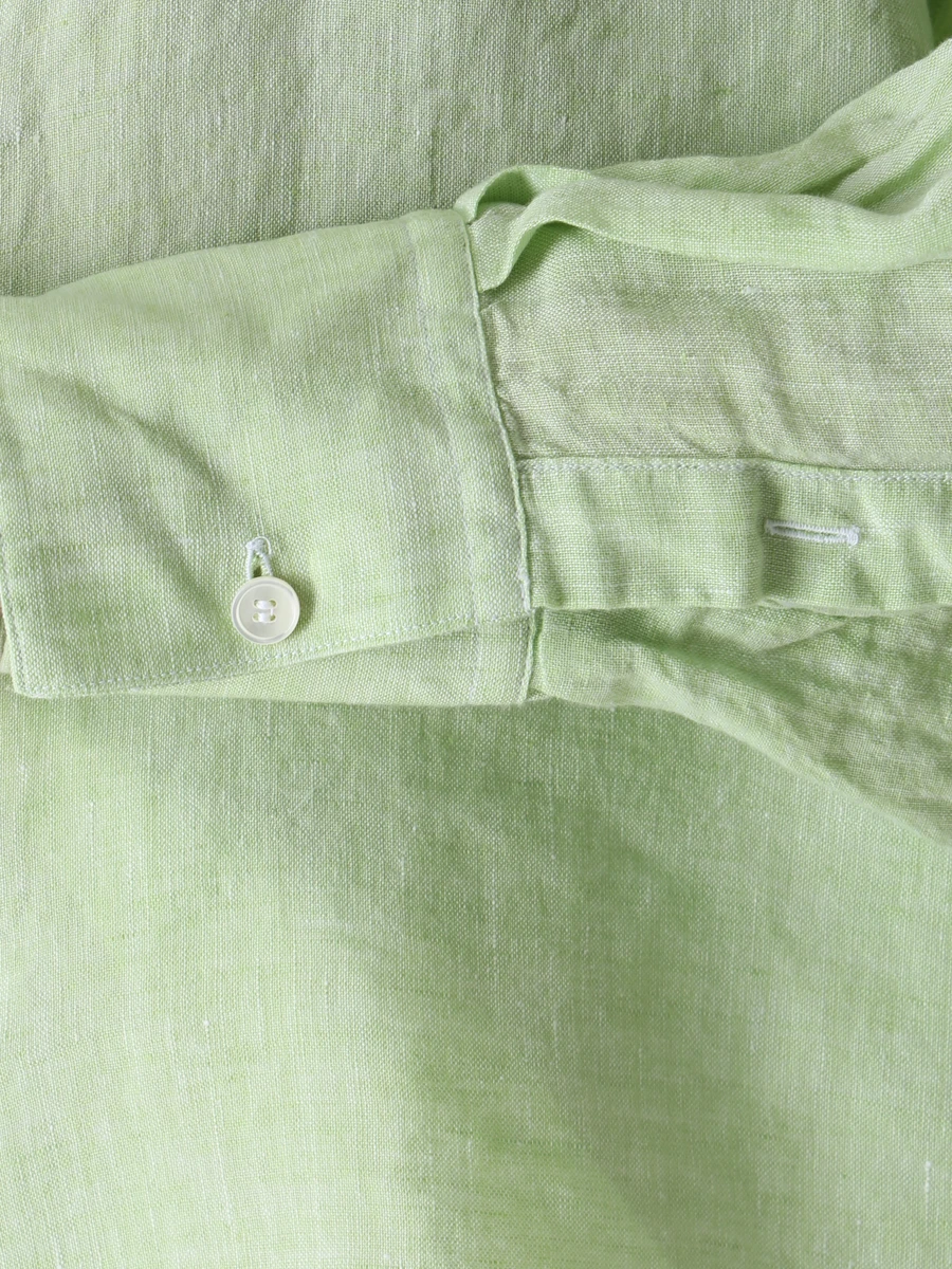 Рубашка льняная ALESSANDRO GHERARDI KATIA 1080 721, размер 38, цвет зеленый - фото 5