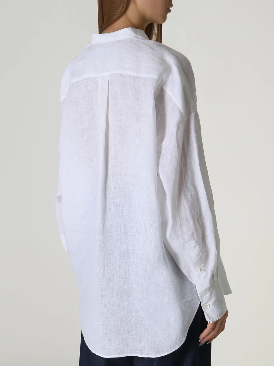 Рубашка льняная ALESSANDRO GHERARDI KATIA 1080 000, размер 42, цвет белый - фото 3