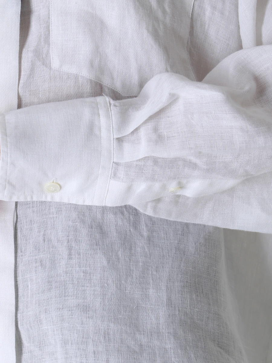 Рубашка льняная ALESSANDRO GHERARDI KATIA 1080 000, размер 42, цвет белый - фото 5