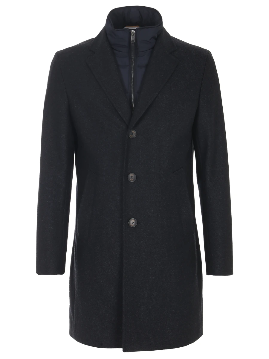 

Пальто Slim Fit шерстяное, Синий, 50485207/405