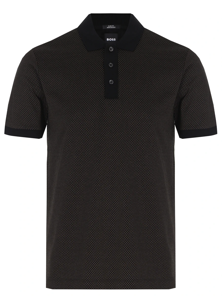

Поло Slim Fit хлопковое, Черный, 50481615/001
