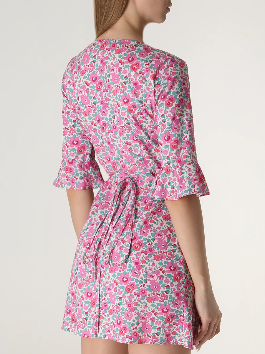 Платье хлопковое PESCIOLINO ROSSO ABIFMT/75E, размер 40, цвет розовый ABIFMT/75E - фото 3
