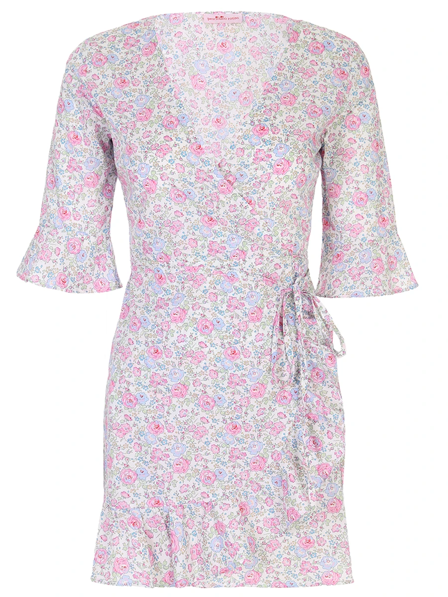 Платье хлопковое PESCIOLINO ROSSO ABIFMT/94, размер 40, цвет розовый ABIFMT/94 - фото 1