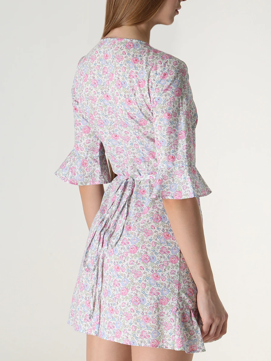 Платье хлопковое PESCIOLINO ROSSO ABIFMT/94, размер 40, цвет розовый ABIFMT/94 - фото 3