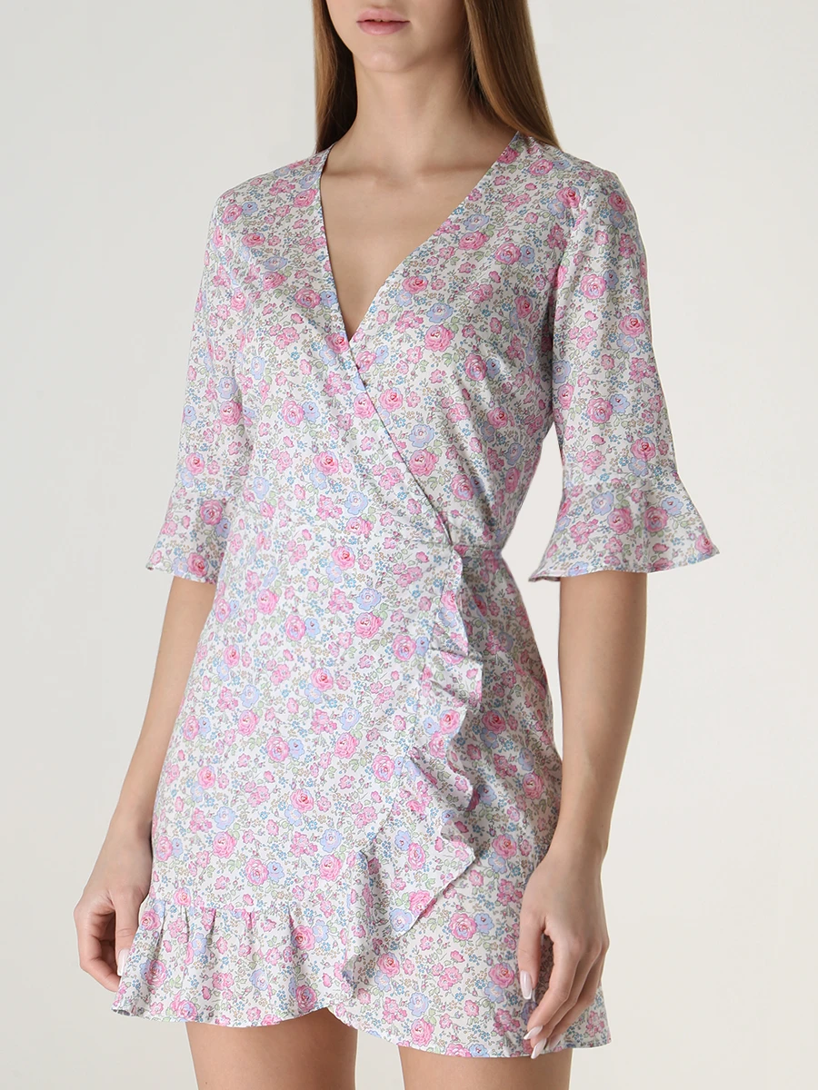 Платье хлопковое PESCIOLINO ROSSO ABIFMT/94, размер 40, цвет розовый ABIFMT/94 - фото 4