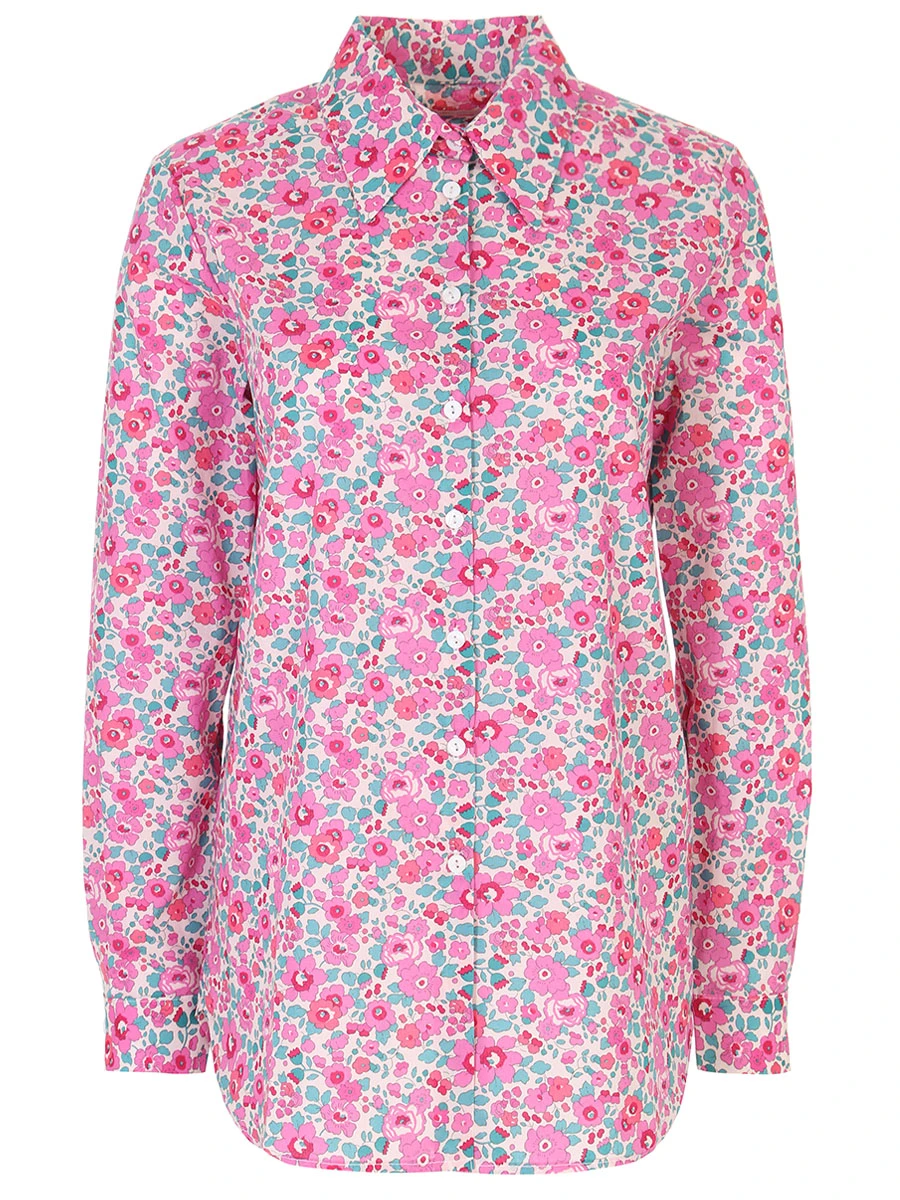 Рубашка хлопковая PESCIOLINO ROSSO CMDN6/75E, размер 40, цвет розовый CMDN6/75E - фото 1