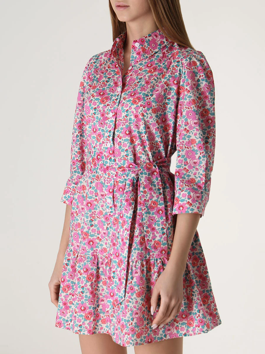Платье хлопковое PESCIOLINO ROSSO ABDN5/75E, размер 42, цвет розовый ABDN5/75E - фото 4