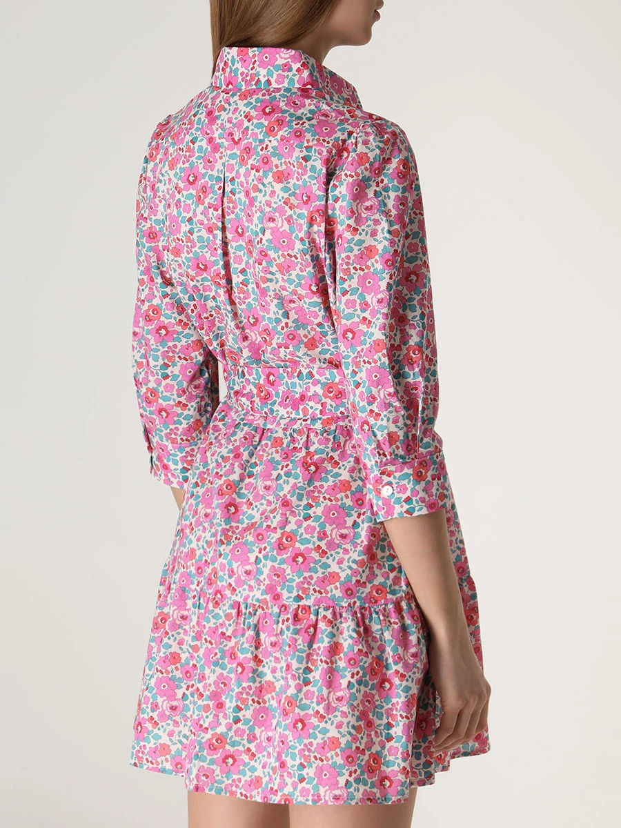Платье хлопковое PESCIOLINO ROSSO ABDN5/75E, размер 42, цвет розовый ABDN5/75E - фото 3