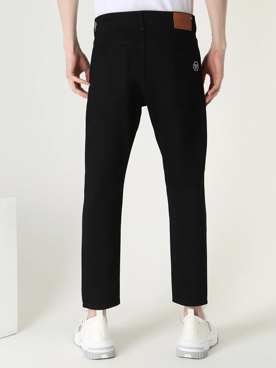 Джинсы Slim Fit хлопковые PHILIPP PLEIN MDT3471/02NH Черный  Фото 3