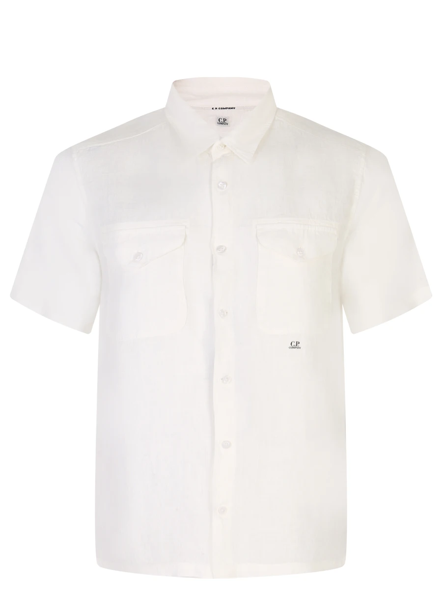 

Рубашка Regular Fit льняная, Белый, 14CMSH275A005415G/103