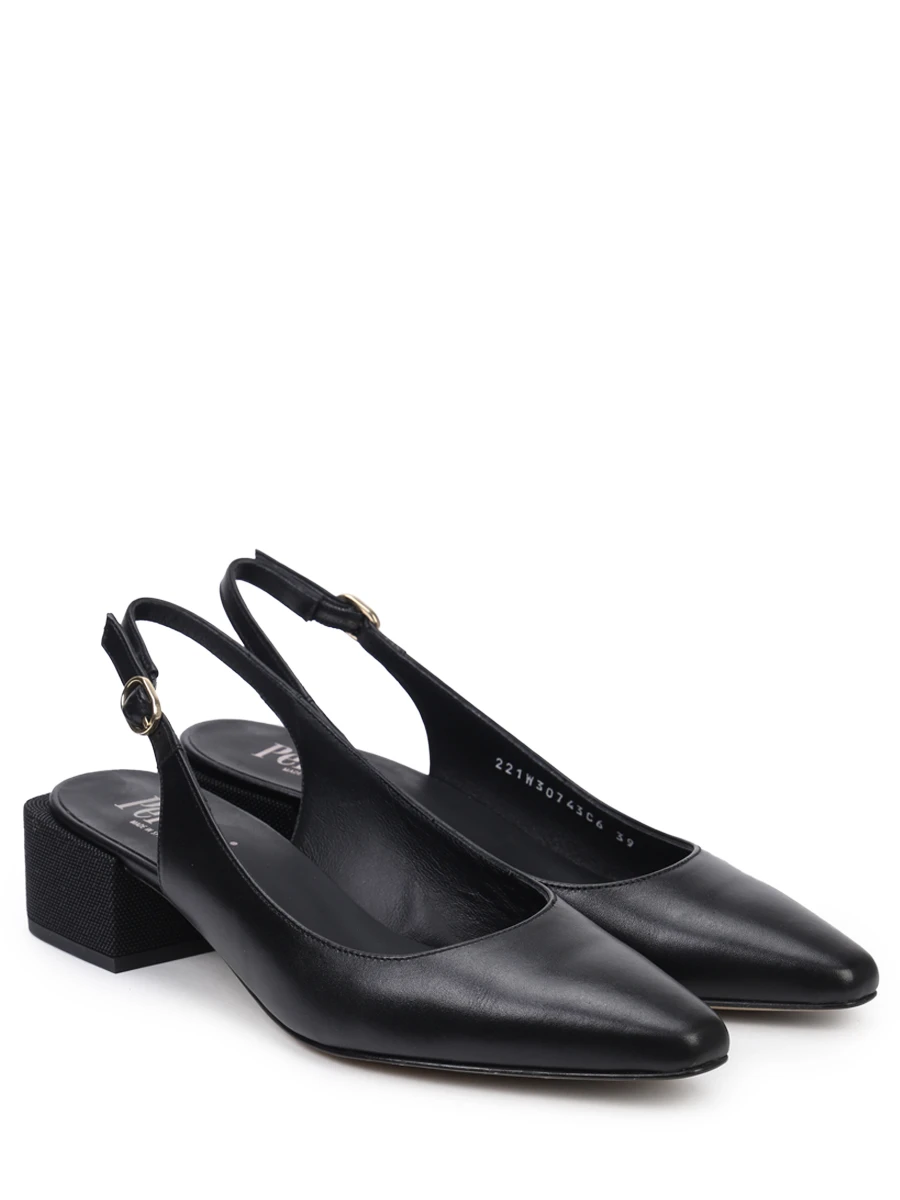 Туфли кожаные PERTINI 221W30743C6, размер 39, цвет черный - фото 2