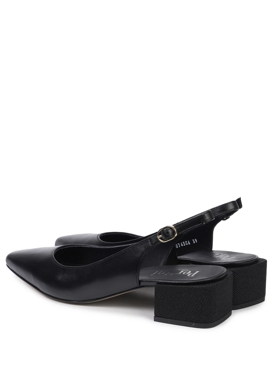 Туфли кожаные PERTINI 221W30743C6, размер 39, цвет черный - фото 4