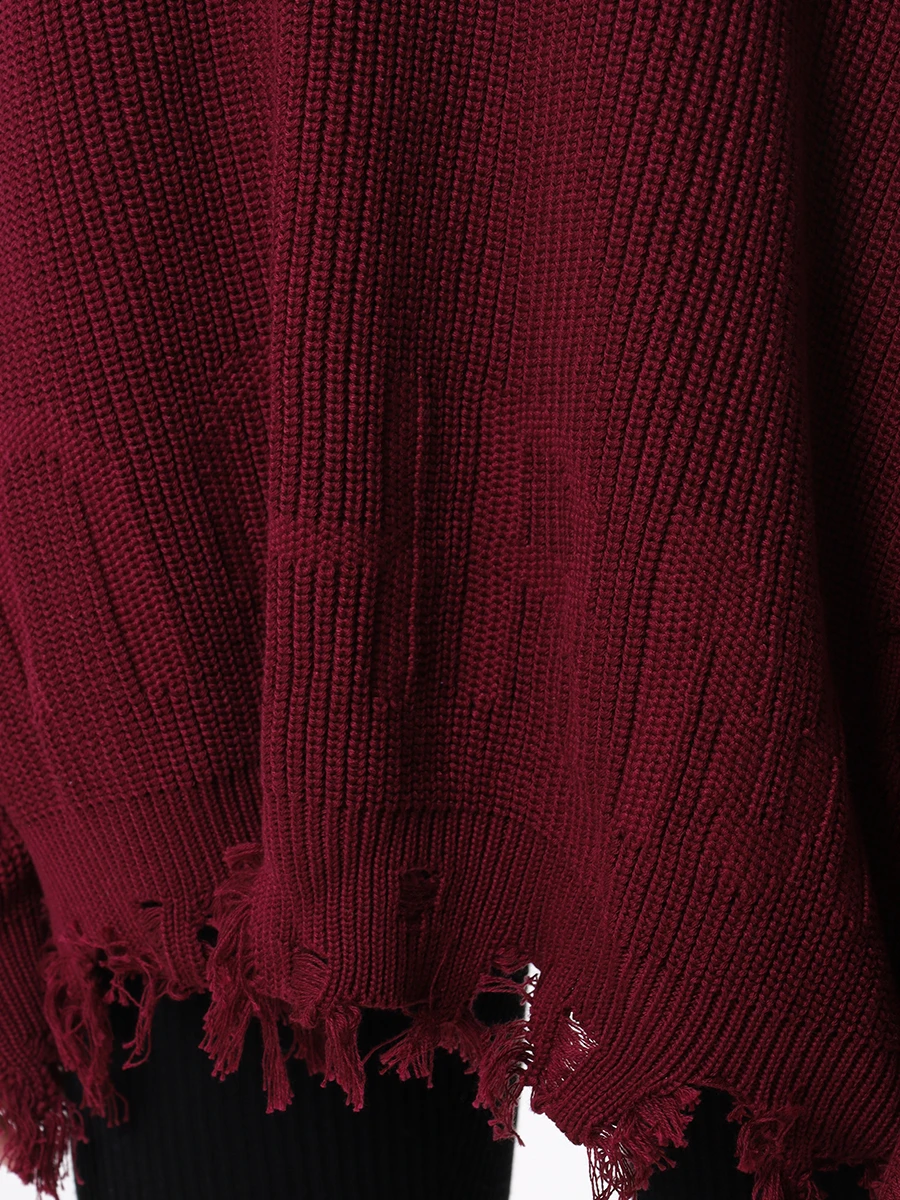 Джемпер хлопковый MONOCHROME SWEATER GIPSY NOIR, размер Один размер, цвет бордовый - фото 5