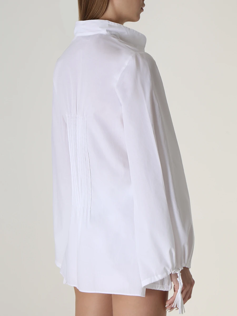 Рубашка хлопковая MARYBLOOM 741-100, размер 44, цвет белый - фото 3