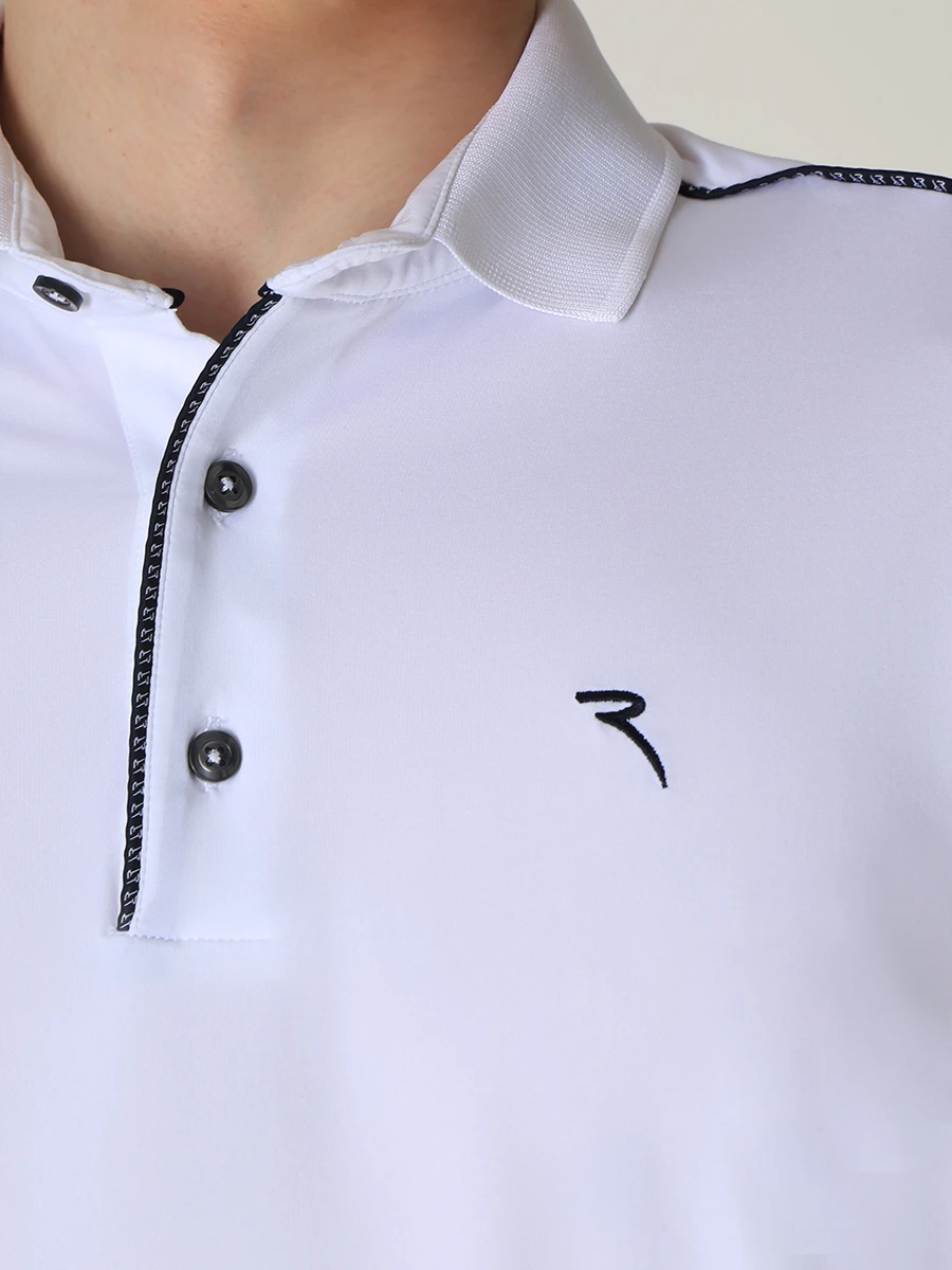 Поло из джерси CHERVO 65824/100 AUDIENCE Белый  Фото 5