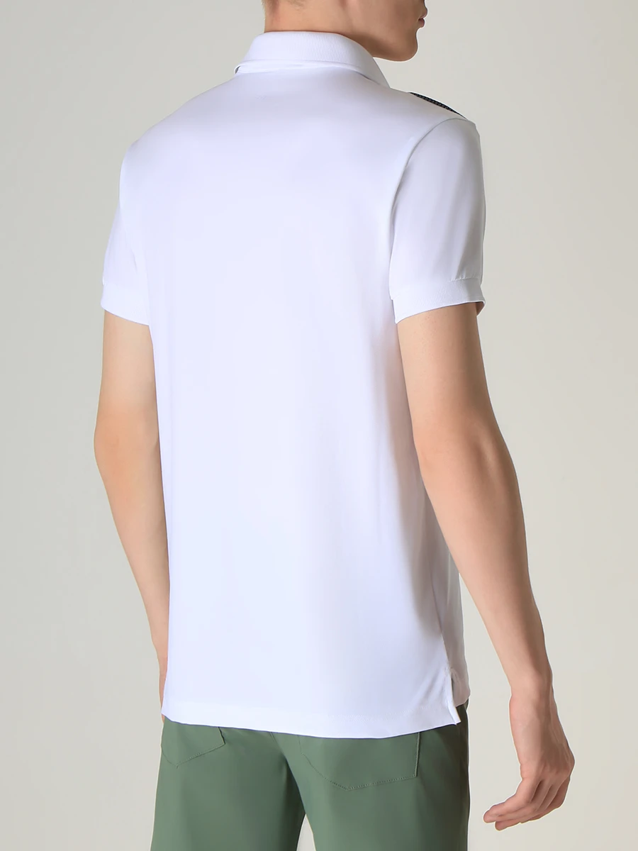 Поло из джерси CHERVO 65824/100 AUDIENCE Белый  Фото 3