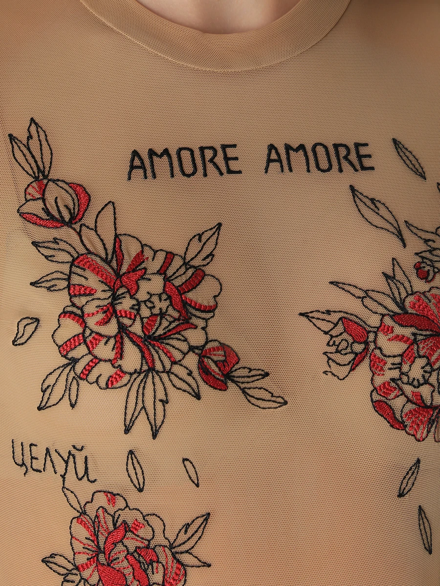 фото Боди из сетки amore botrois