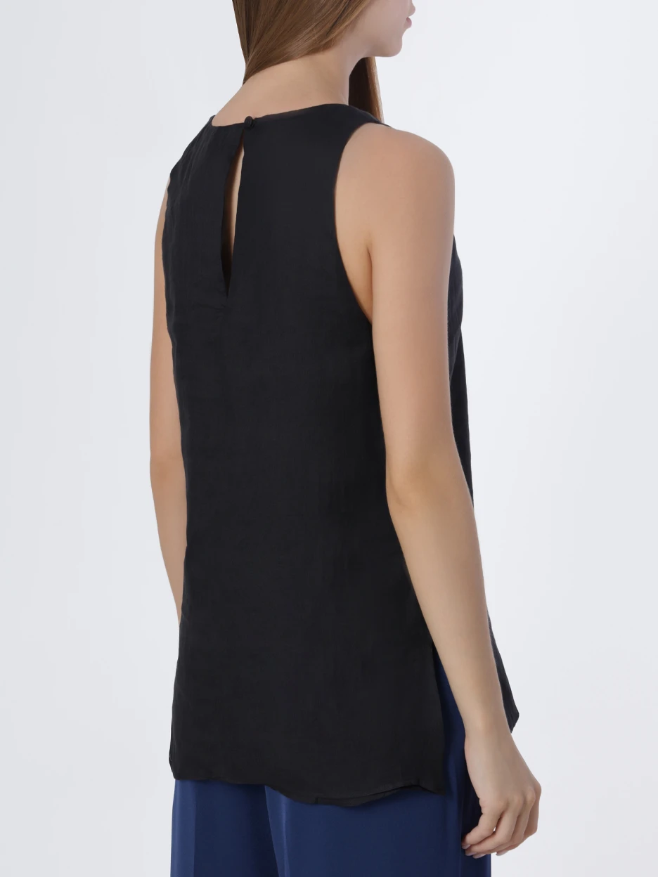 Топ однотонный LORENA ANTONIAZZI E2370TS35A/4248/0999 Черный  Фото 3