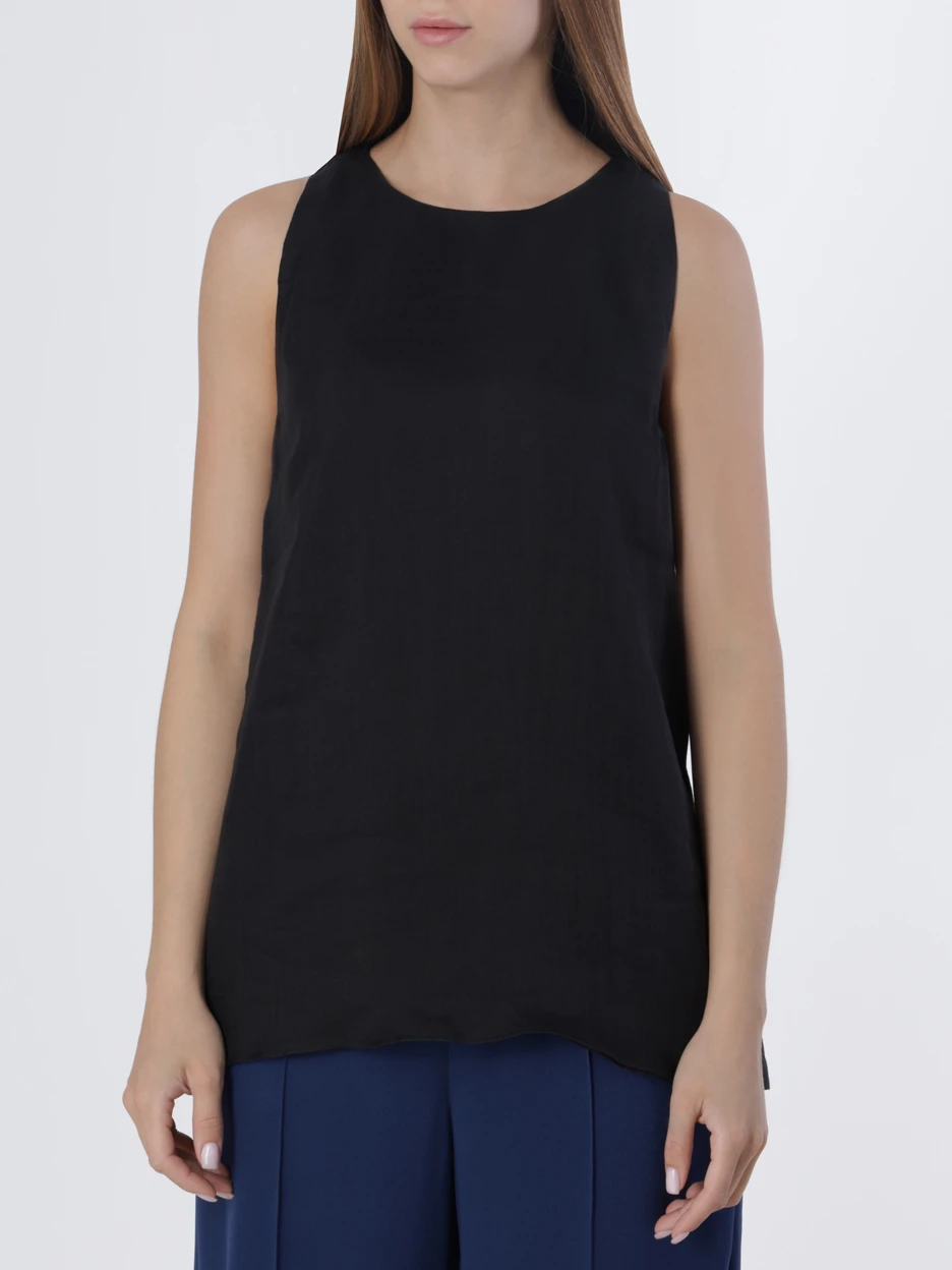 Топ однотонный LORENA ANTONIAZZI E2370TS35A/4248/0999 Черный  Фото 4