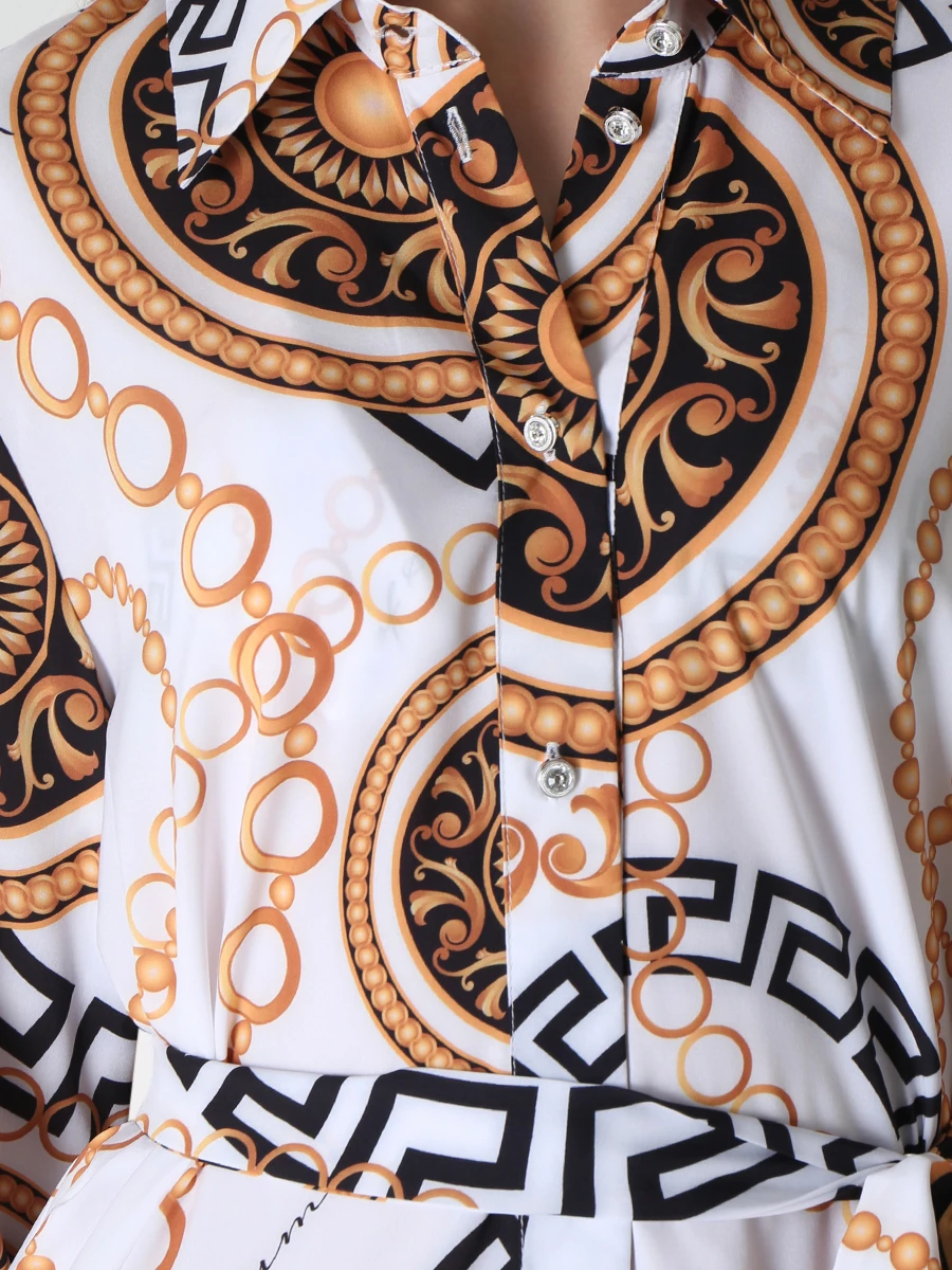 Платье-рубашка из вискозы EMPIRE OF SUMMER 5095 Компас, размер 40, цвет белый - фото 5
