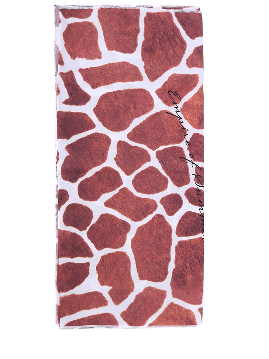 Повязка из вискозы EMPIRE OF SUMMER ПШ088 жираф, размер Один размер, цвет анималистичный принт