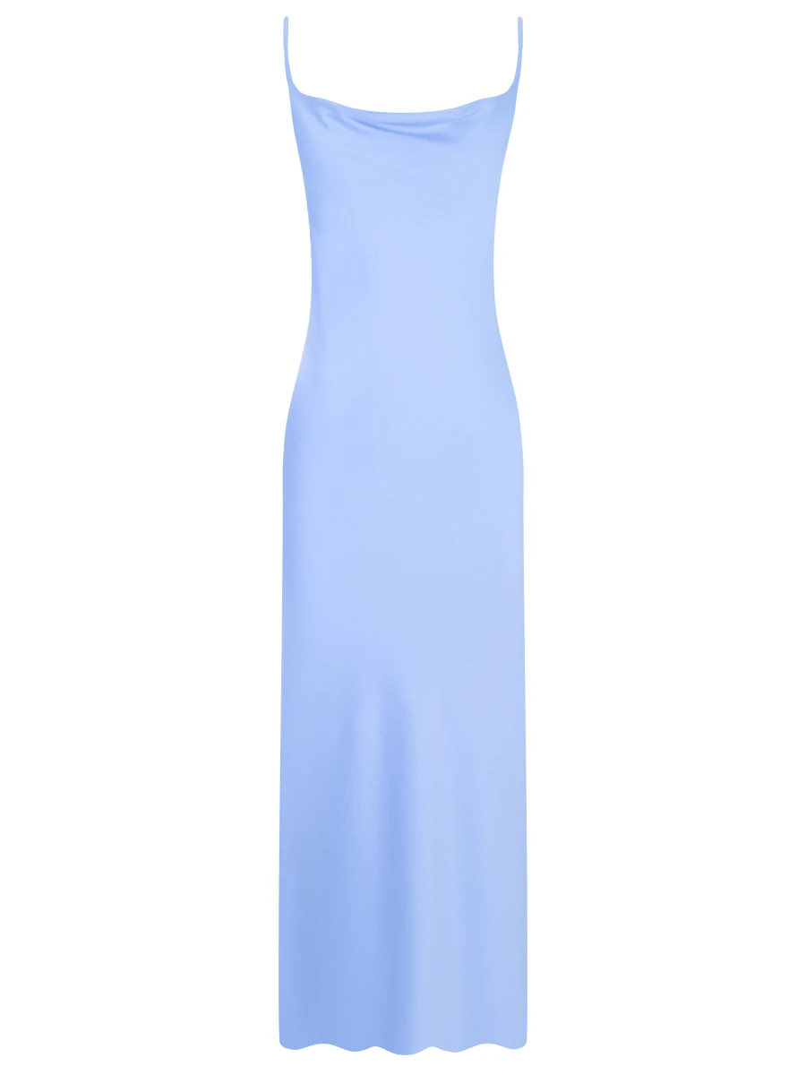 Платье-комбинация из вискозы JS SENSE 0411, размер 40, цвет голубой - фото 1