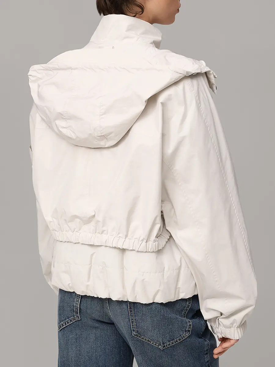 Куртка однотонная BRUNELLO CUCINELLI MB5742948 C1709 Кремовый  Фото 4
