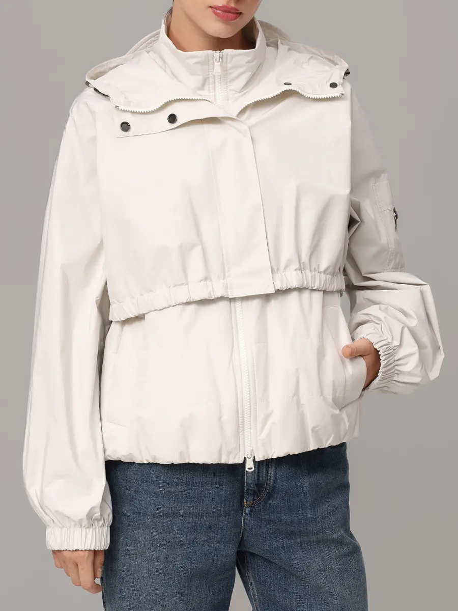 Куртка однотонная BRUNELLO CUCINELLI MB5742948 C1709 Кремовый  Фото 5