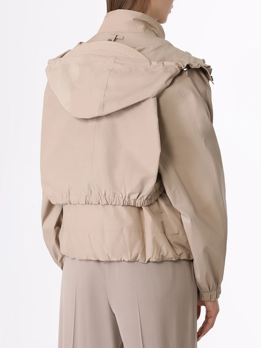 Куртка однотонная BRUNELLO CUCINELLI MB5742948 C8634 Бежевый  Фото 3