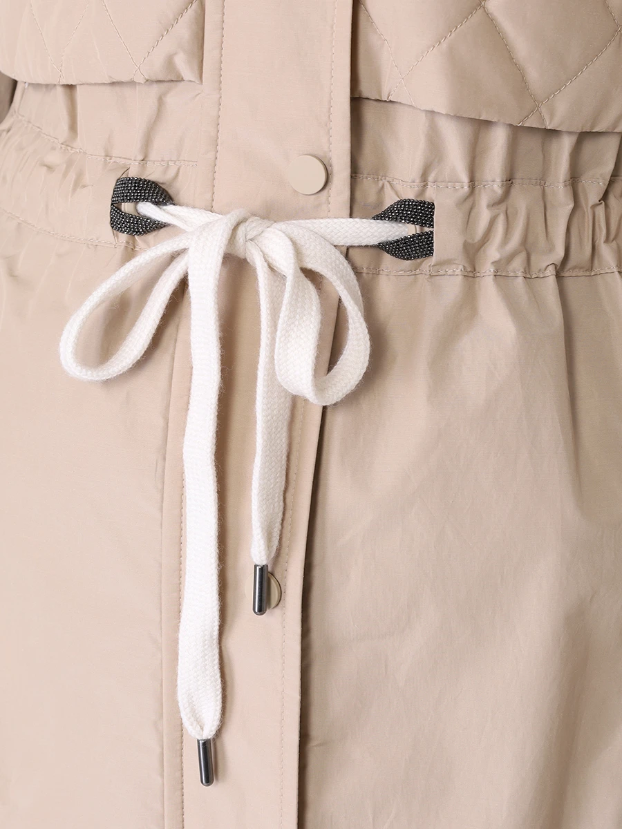 Плащ однотонный BRUNELLO CUCINELLI MB5749519 C8634 Бежевый  Фото 5