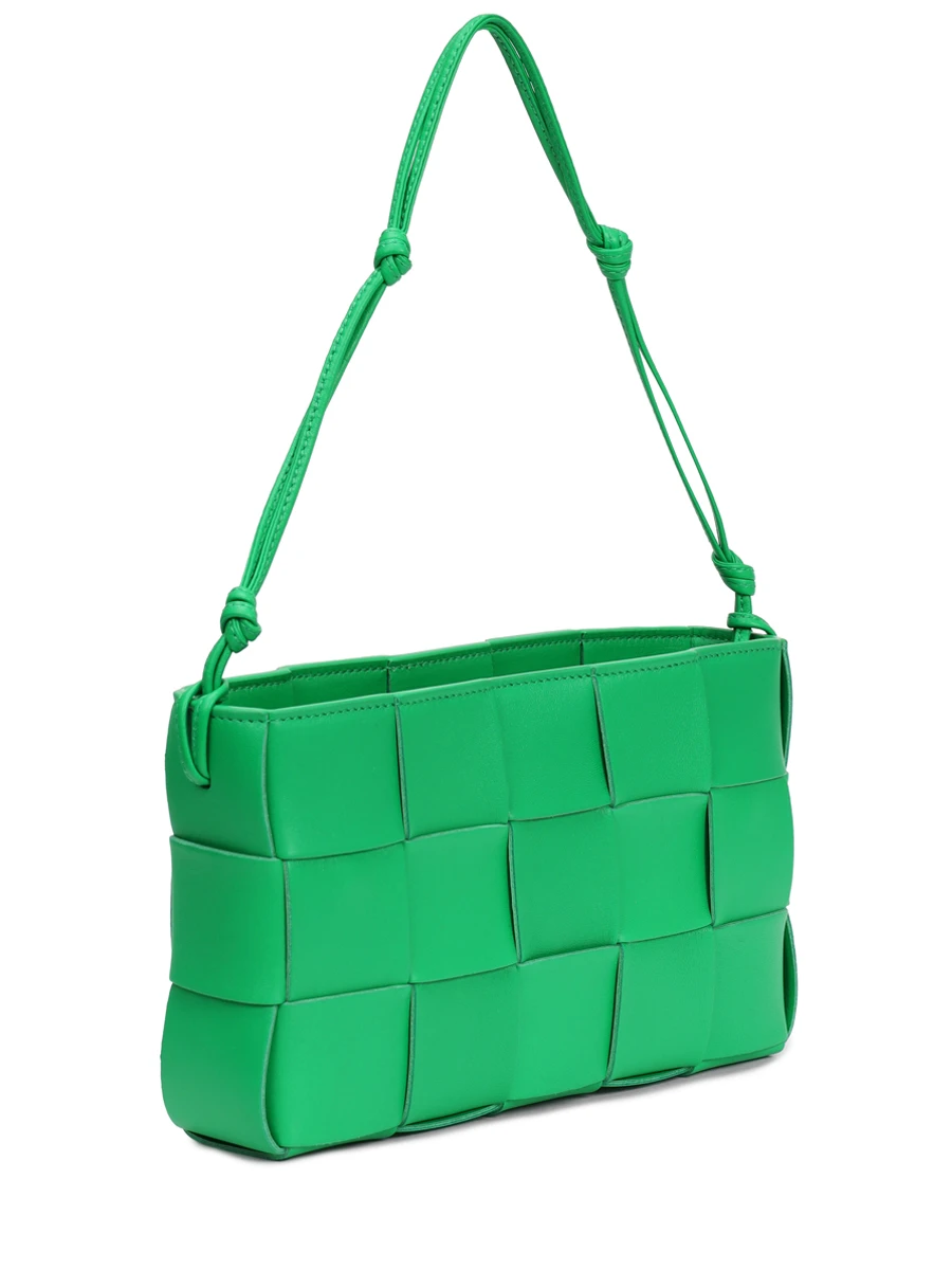 Сумка кожаная Cassette Pouch BOTTEGA VENETA 730543VCQC4 3722 Зеленый  Фото 3