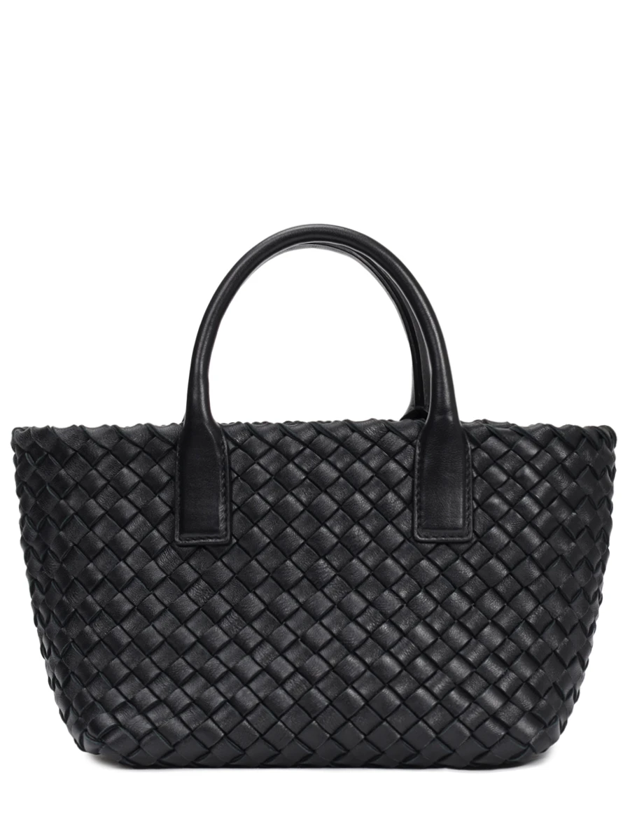 Сумка кожаная Mini Cabat BOTTEGA VENETA 709464V1OW1 8425 Черный 