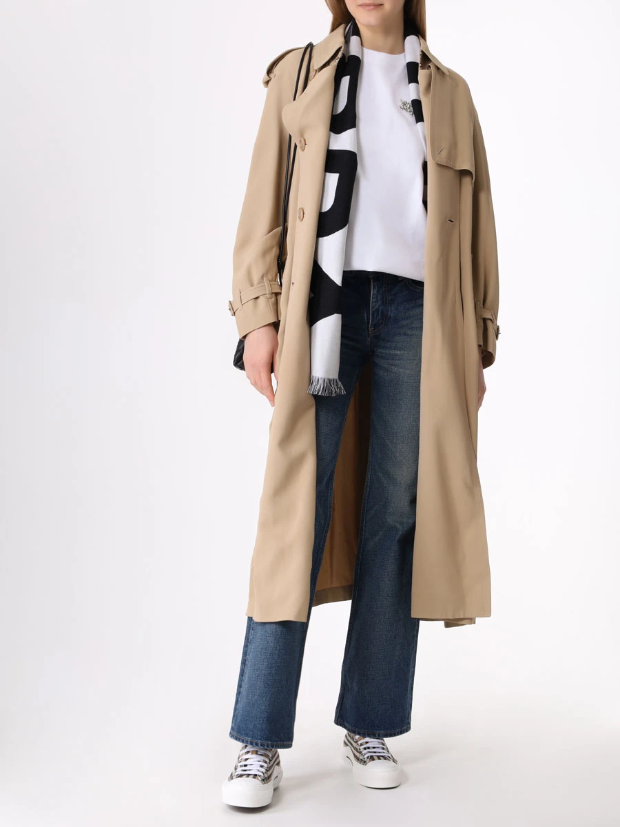 Футболка хлопковая BURBERRY 8065027 A1464 Белый  Фото 2