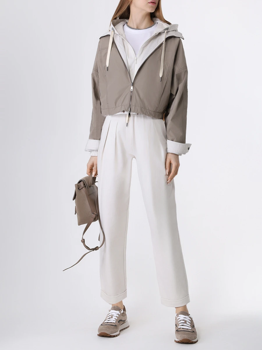 Костюм хлопковый BRUNELLO CUCINELLI MH827SS606/MH827B1084 C7952 Серый  Фото 2