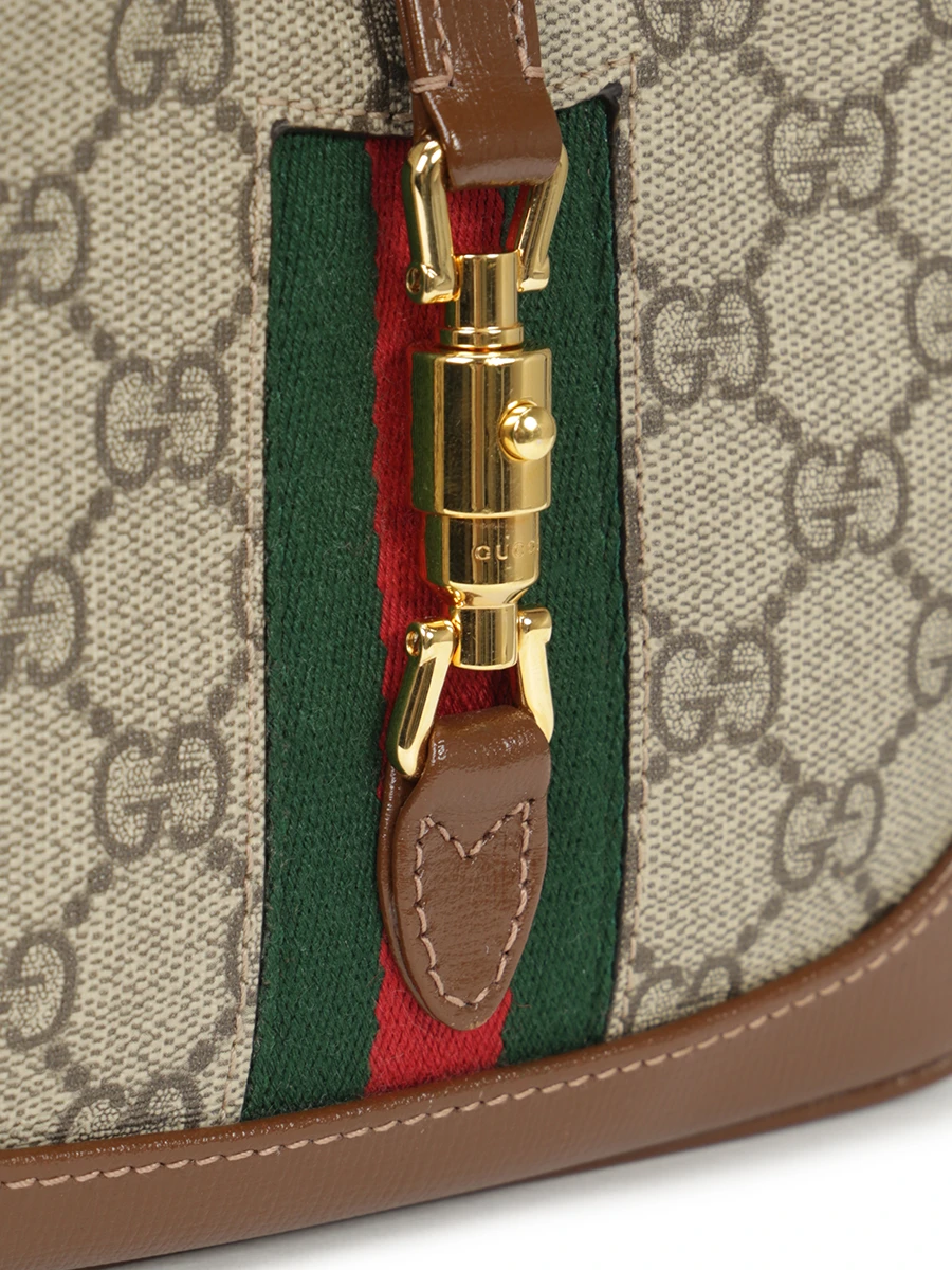 Сумка комбинированная Jackie 1961 GUCCI 637092HUHHG 8565 Коричневый  Фото 5