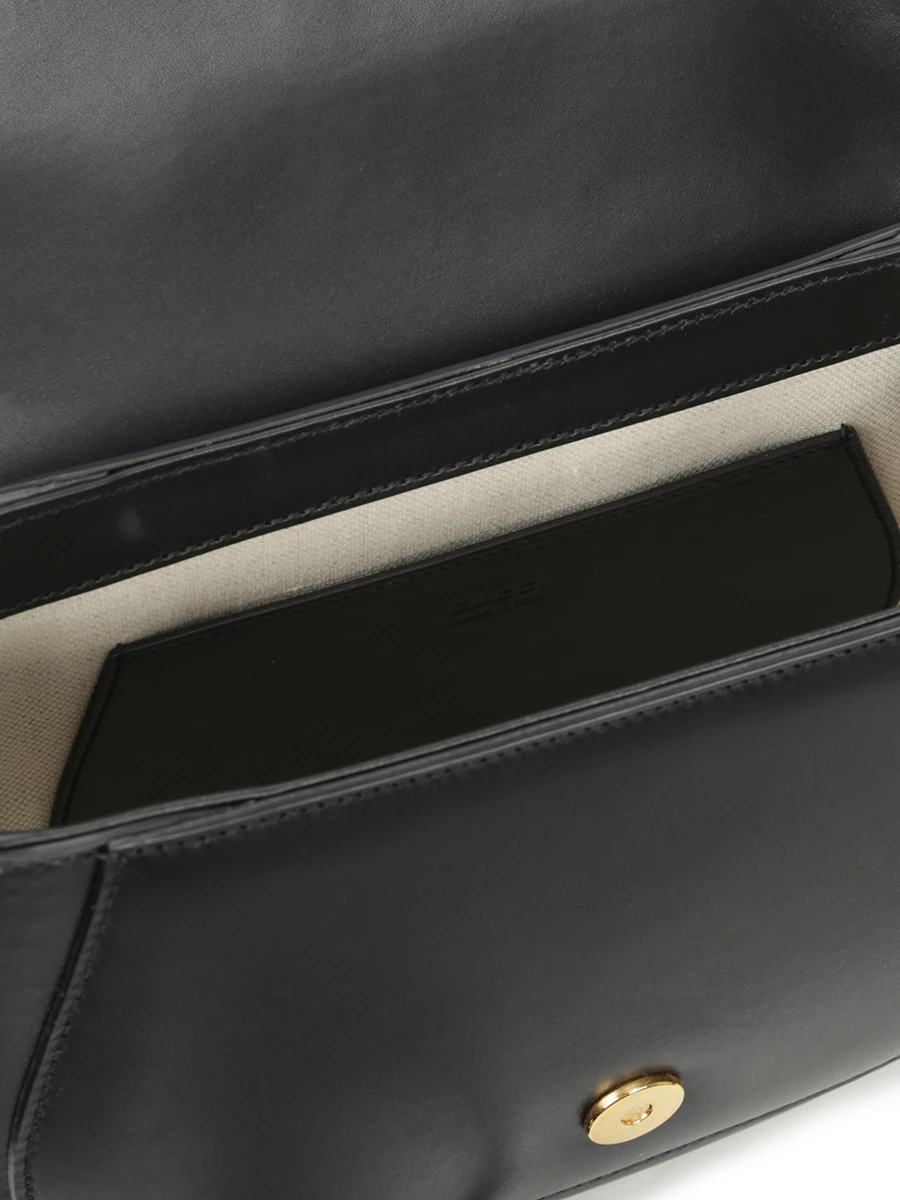 Сумка кожаная GG Marmont GUCCI 675923UD0FT 1000 Черный  Фото 4