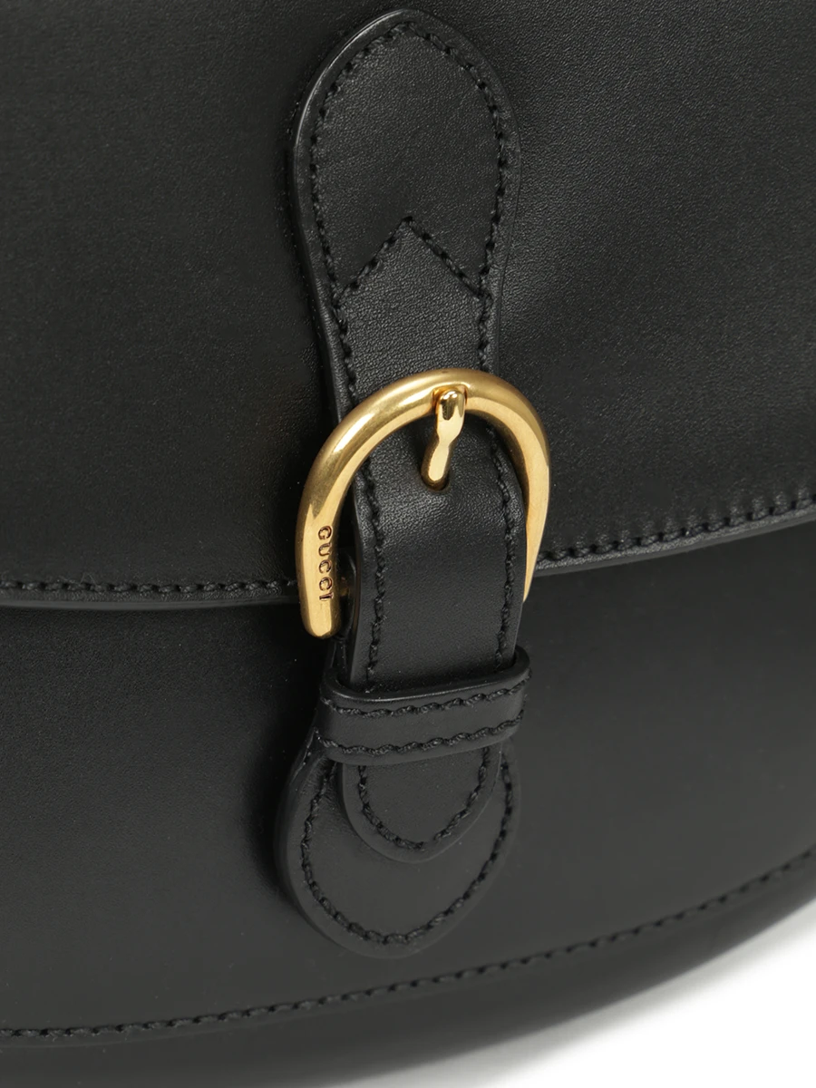 Сумка кожаная GG Marmont GUCCI 675923UD0FT 1000 Черный  Фото 5