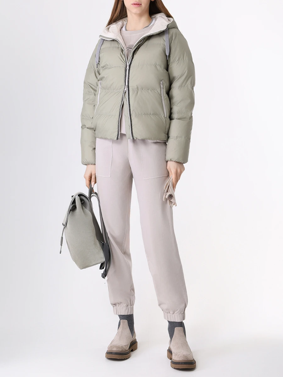 Костюм хлопковый BRUNELLO CUCINELLI MD869B1130/MD869B1067 C8728 Серый Серый  Фото 2