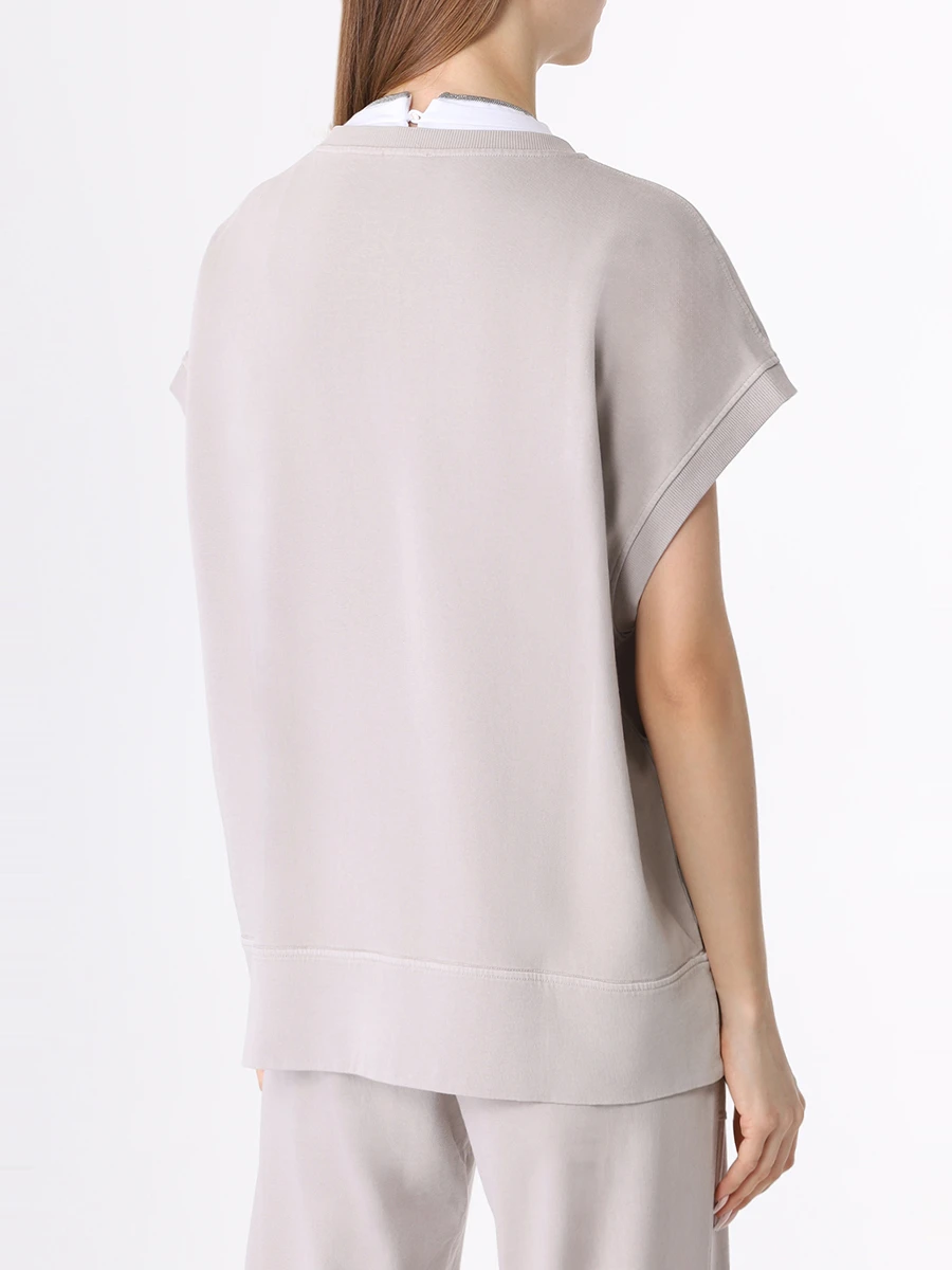 Костюм хлопковый BRUNELLO CUCINELLI MD869B1130/MD869B1067 C8728 Серый Серый  Фото 4