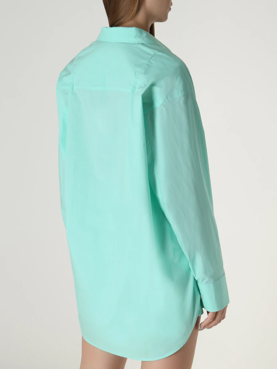Рубашка хлопковая HINNOMINATE HNW780 VERDE MENTA, размер 40, цвет бирюзовый - фото 3
