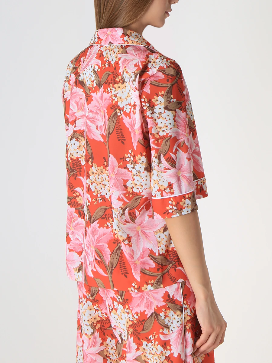 Блуза с принтом INSHADE W002460_5, размер 42, цвет розовый - фото 3