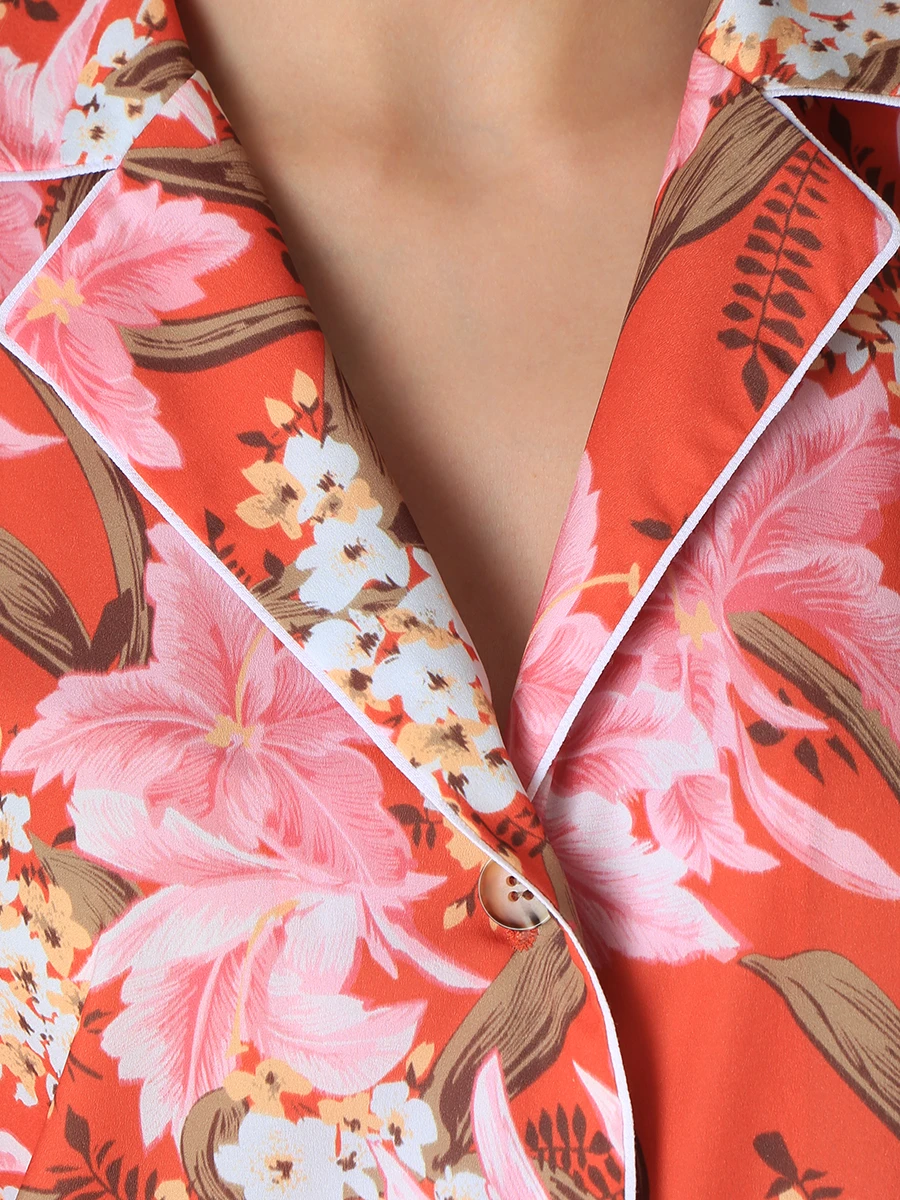 Блуза с принтом INSHADE W002460_5, размер 42, цвет розовый - фото 5