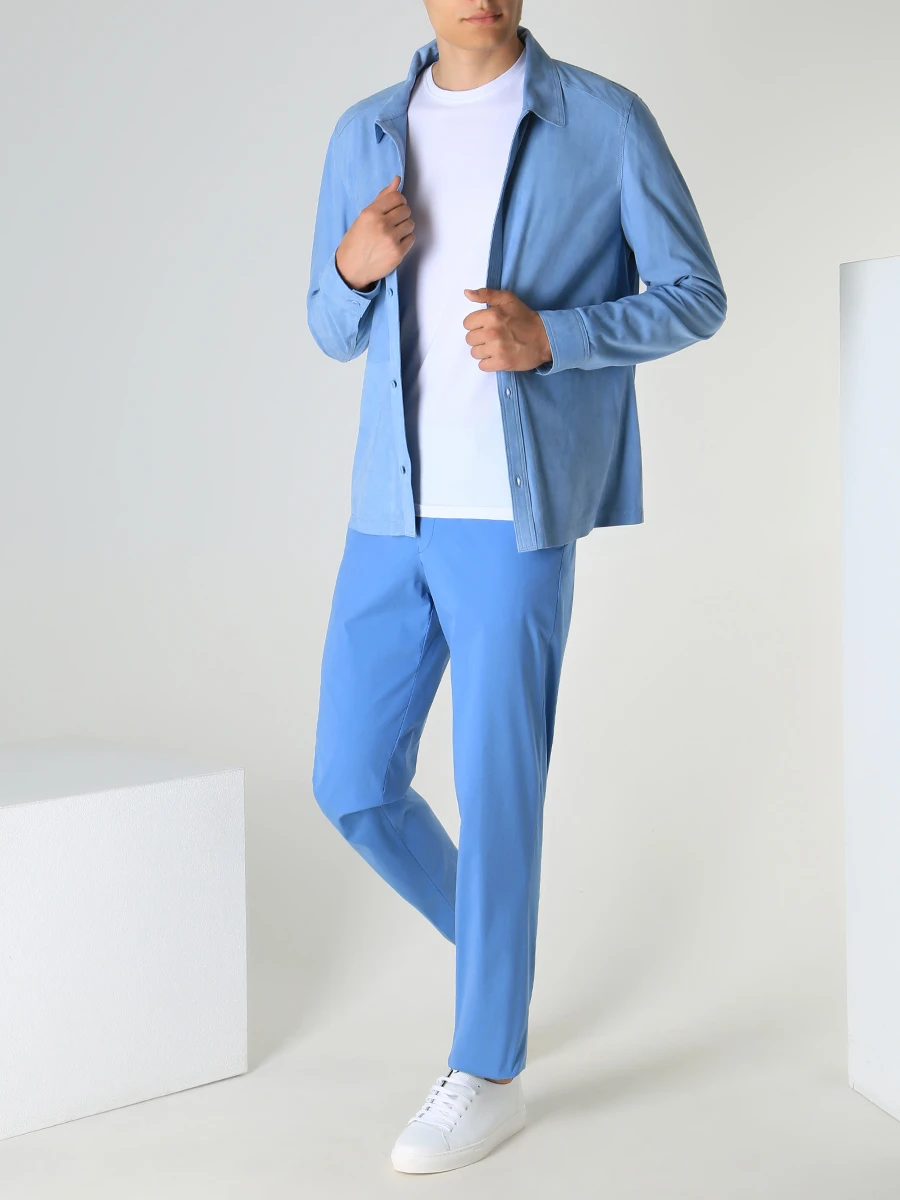 

Брюки хлопковые, Голубой, PARMA /73100/48