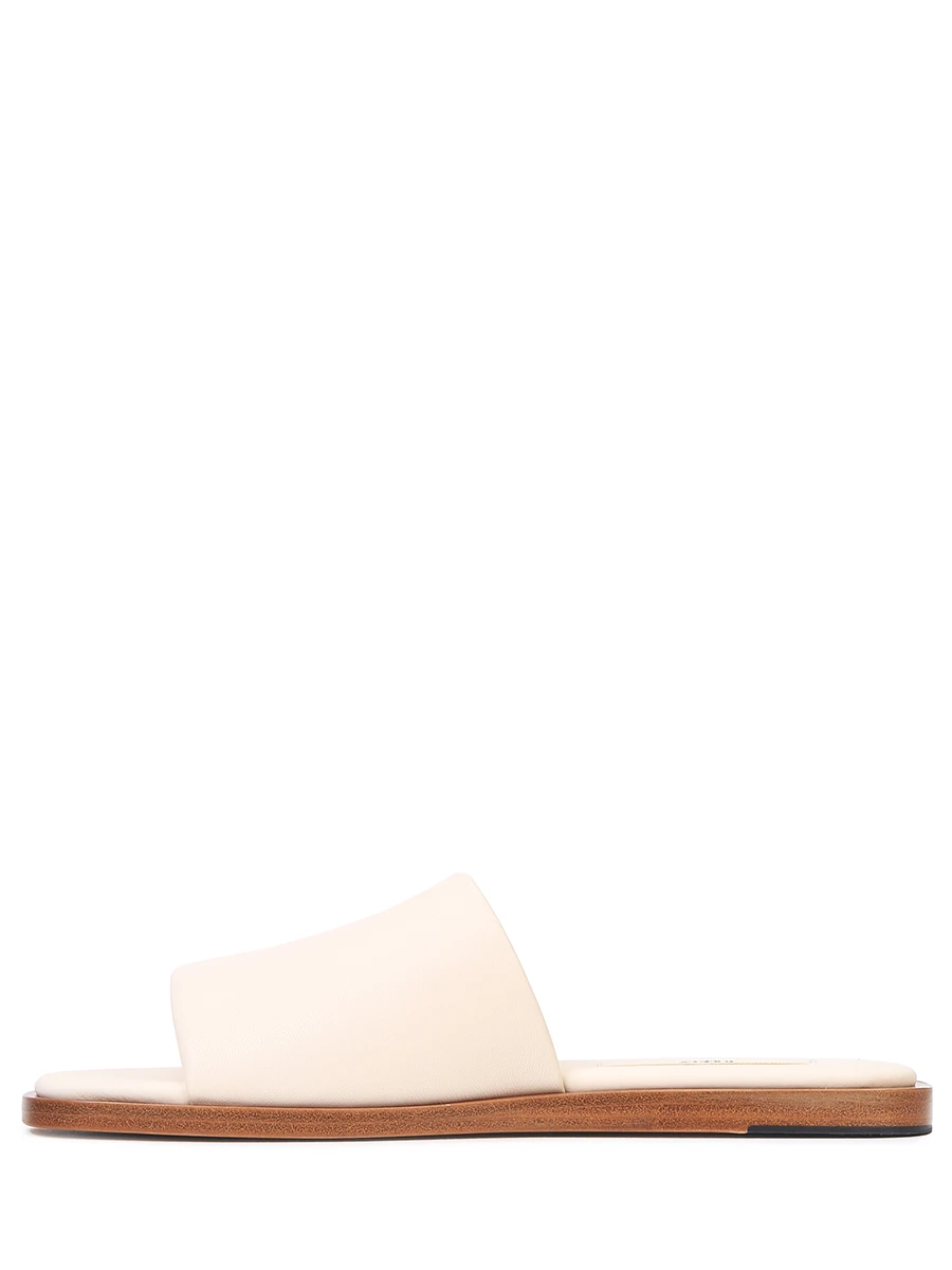Шлепанцы кожаные BALLY WF101B NA003 U101 Кремовый  Фото 3