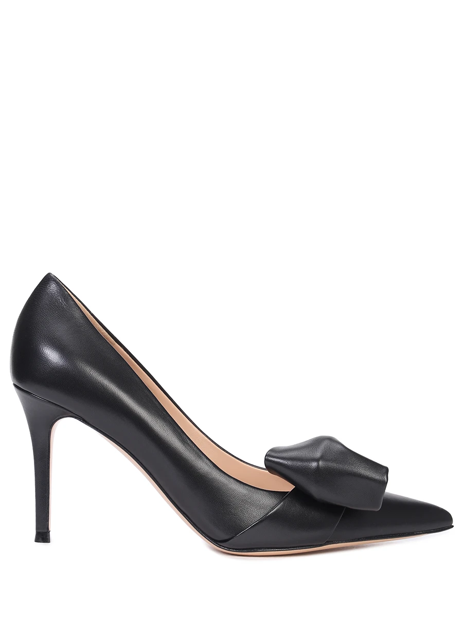 Туфли кожаные Safira GIANVITO ROSSI G22288.85RIC.NAP Бант Черный 