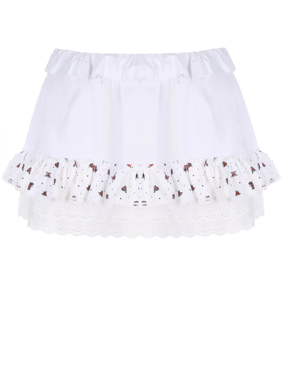 

Юбка хлопковая, Белый, LA_065