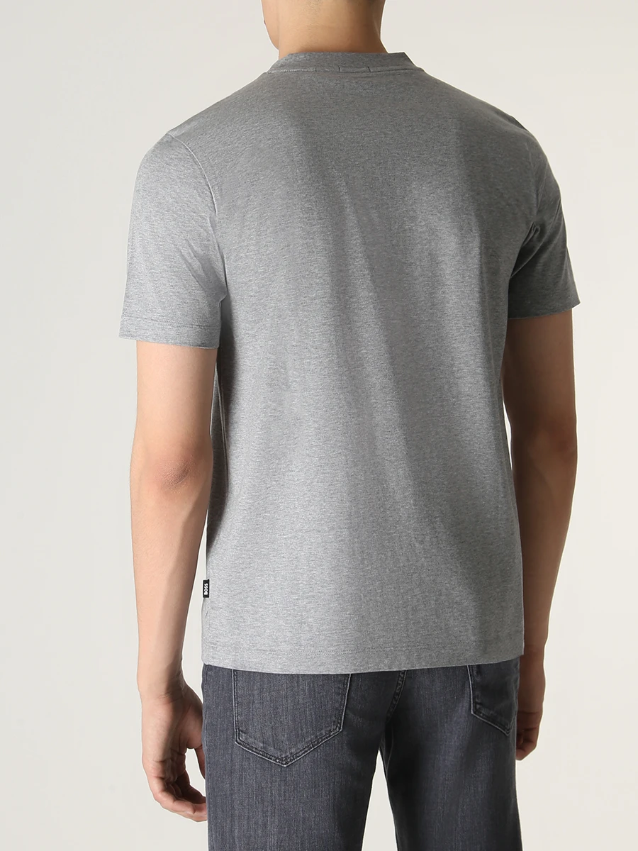 

Футболка Slim Fit хлопковая, Серый, 50481602/041