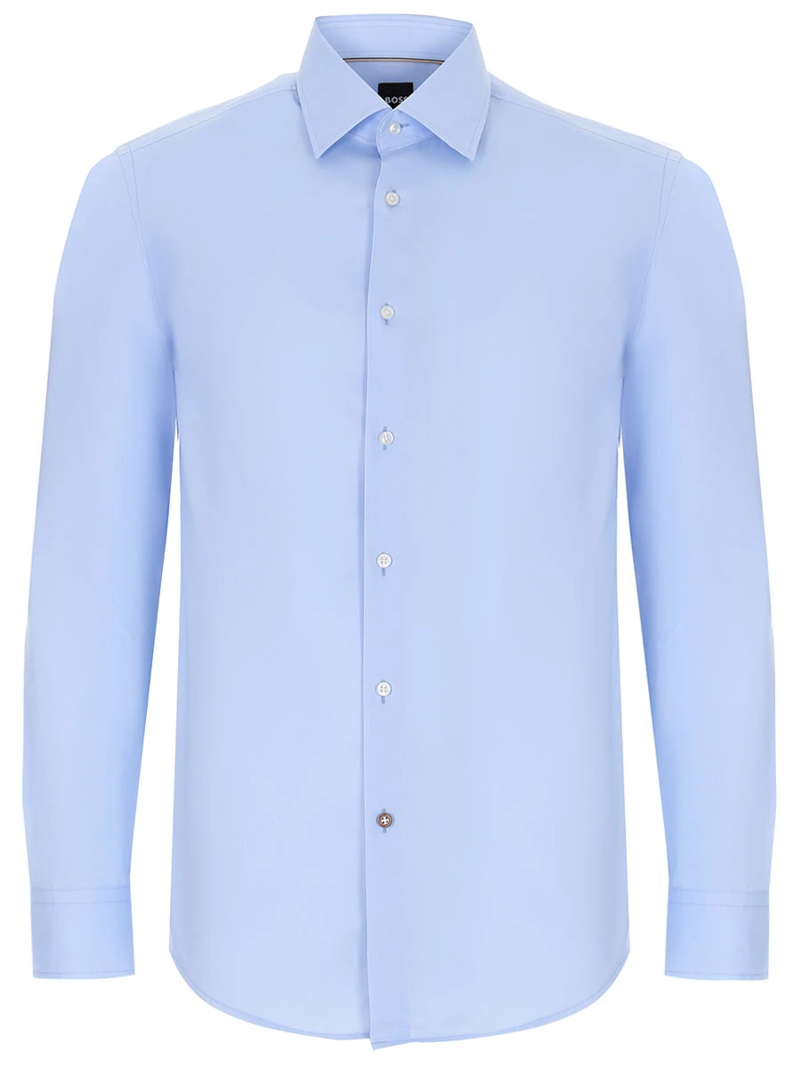 Рубашка Slim Fit хлопковая BOSS 50479922/450, размер 48, цвет голубой 50479922/450 - фото 1