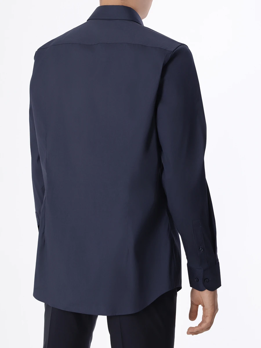 Рубашка Slim Fit хлопковая BOSS 50460918/410, размер 56, цвет синий 50460918/410 - фото 3