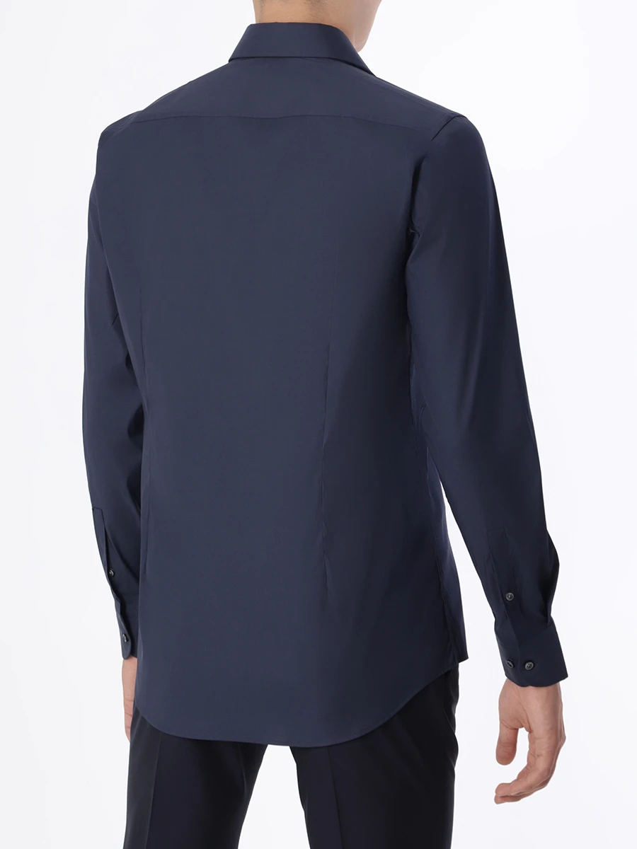 Рубашка Slim Fit хлопковая BOSS 50479915/410, размер 48, цвет синий 50479915/410 - фото 3